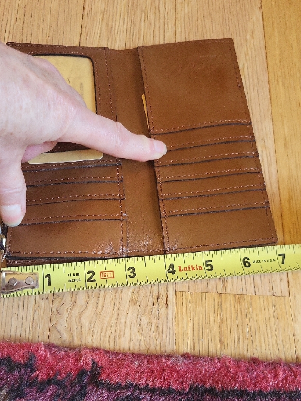 Patricia Nash Brown Map-Print Leather Wallet - Picture 16 of 16